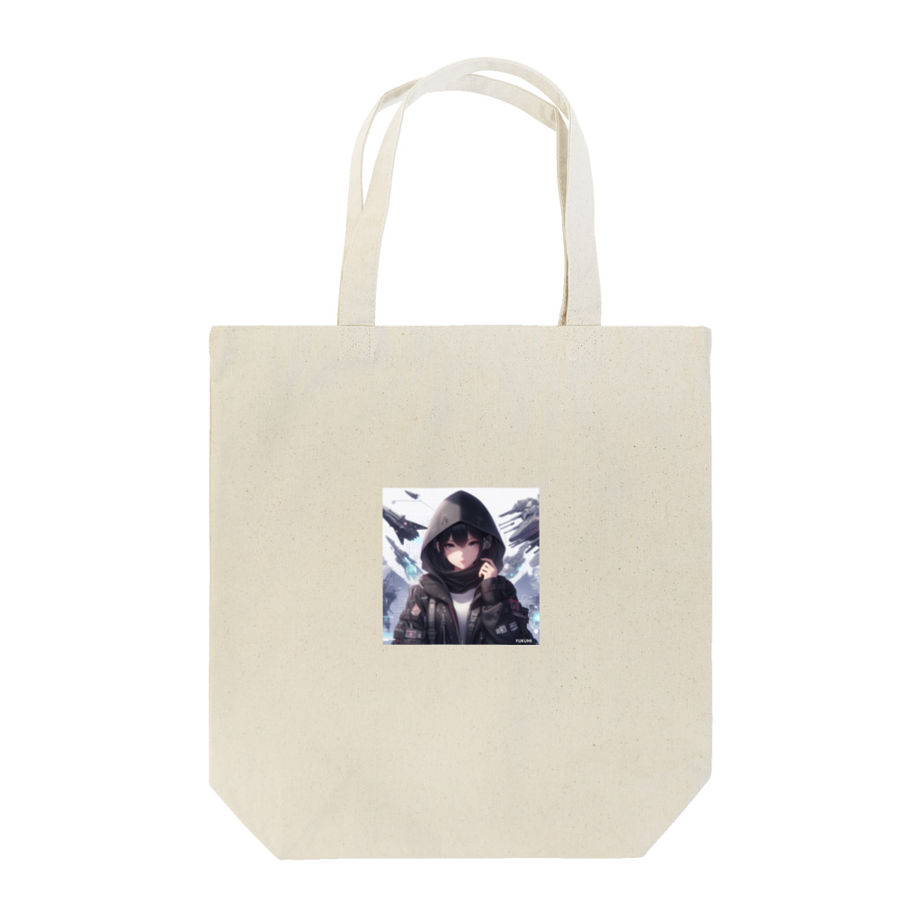 近未来美少女「オッドアイ」の近未来美少女「ハルカ」 Tote Bag