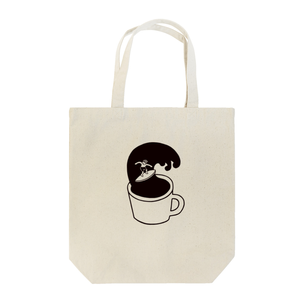 カフェ・キラクのコーヒーサーフィンTO1 Tote Bag
