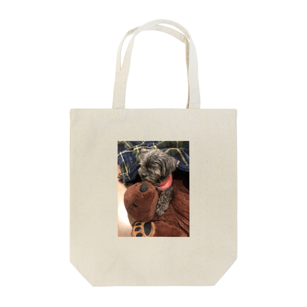 おっぽ君のクマ抱きしめ犬 Tote Bag