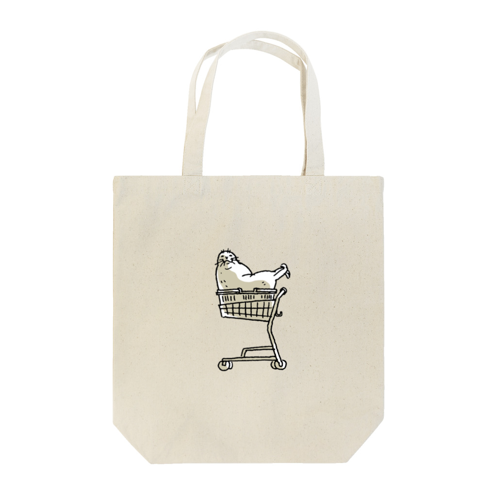 ぴすぴすのショッピングアザラシ Tote Bag