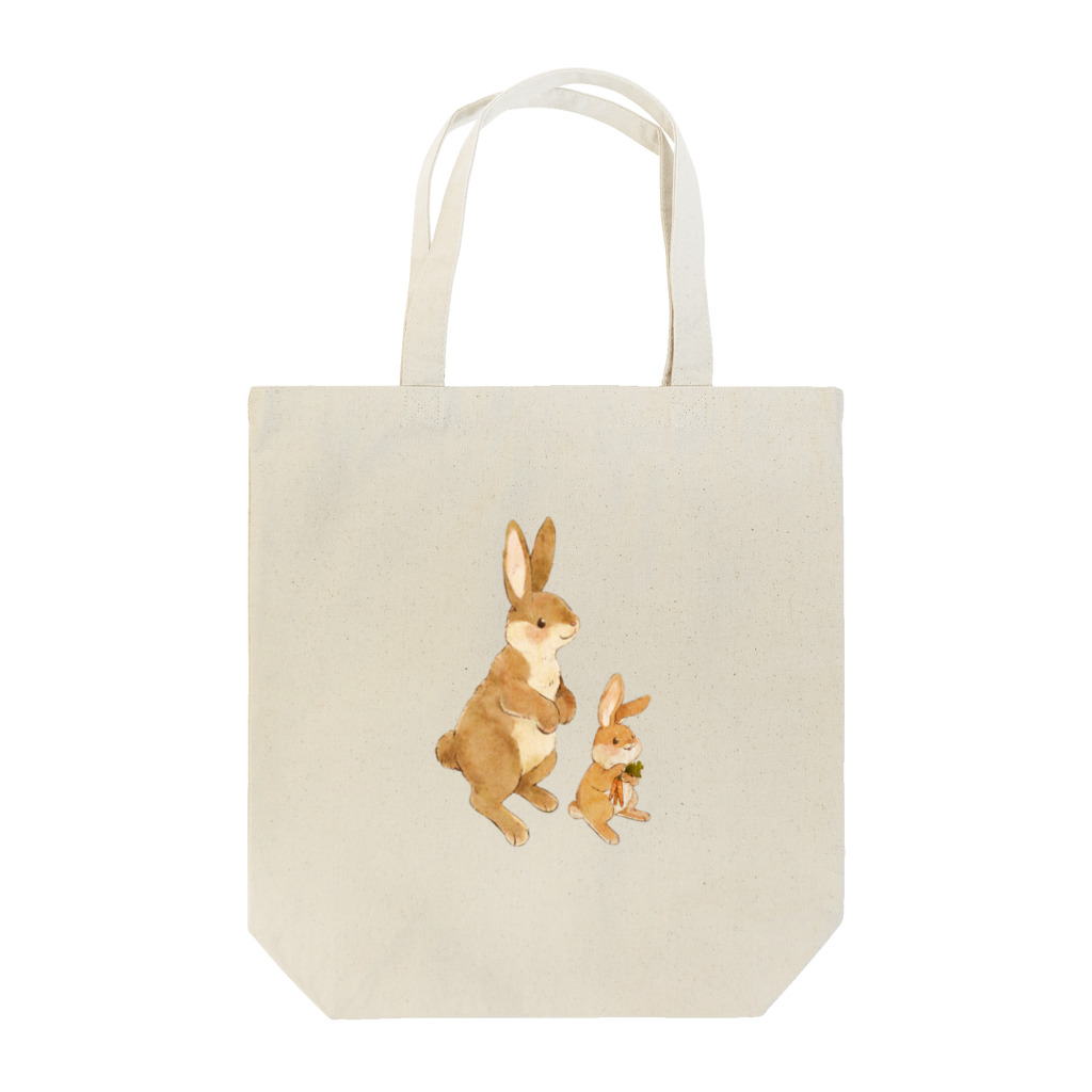 YouStoreの可愛い親子のウサギ Tote Bag