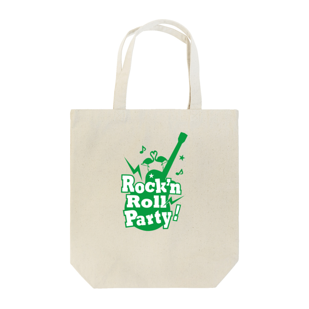 punkpantherのRock'n Roll Party green トートバッグ