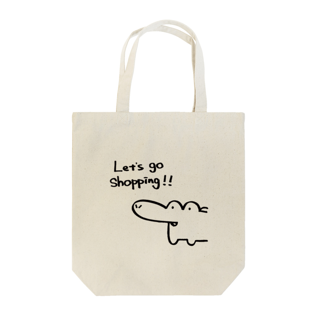 わにとなかまたちのやさしいわに　おかいもの Tote Bag