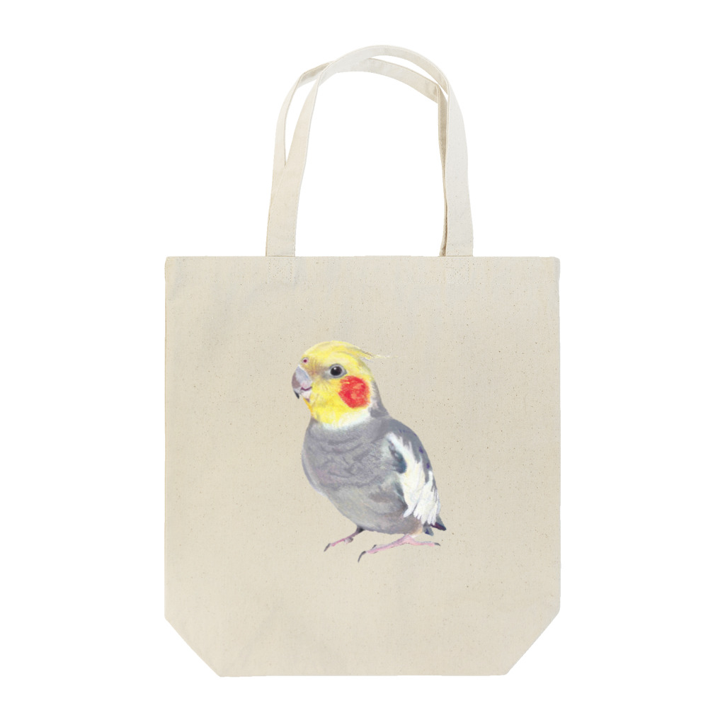 みるきち【ペットイラストアーティスト】のきゅるんなオカメインコ③ Tote Bag