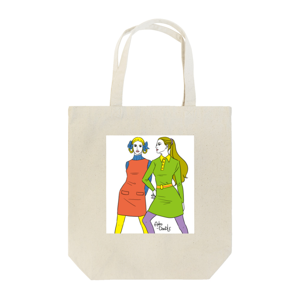 やまだあいこのretro-a Tote Bag