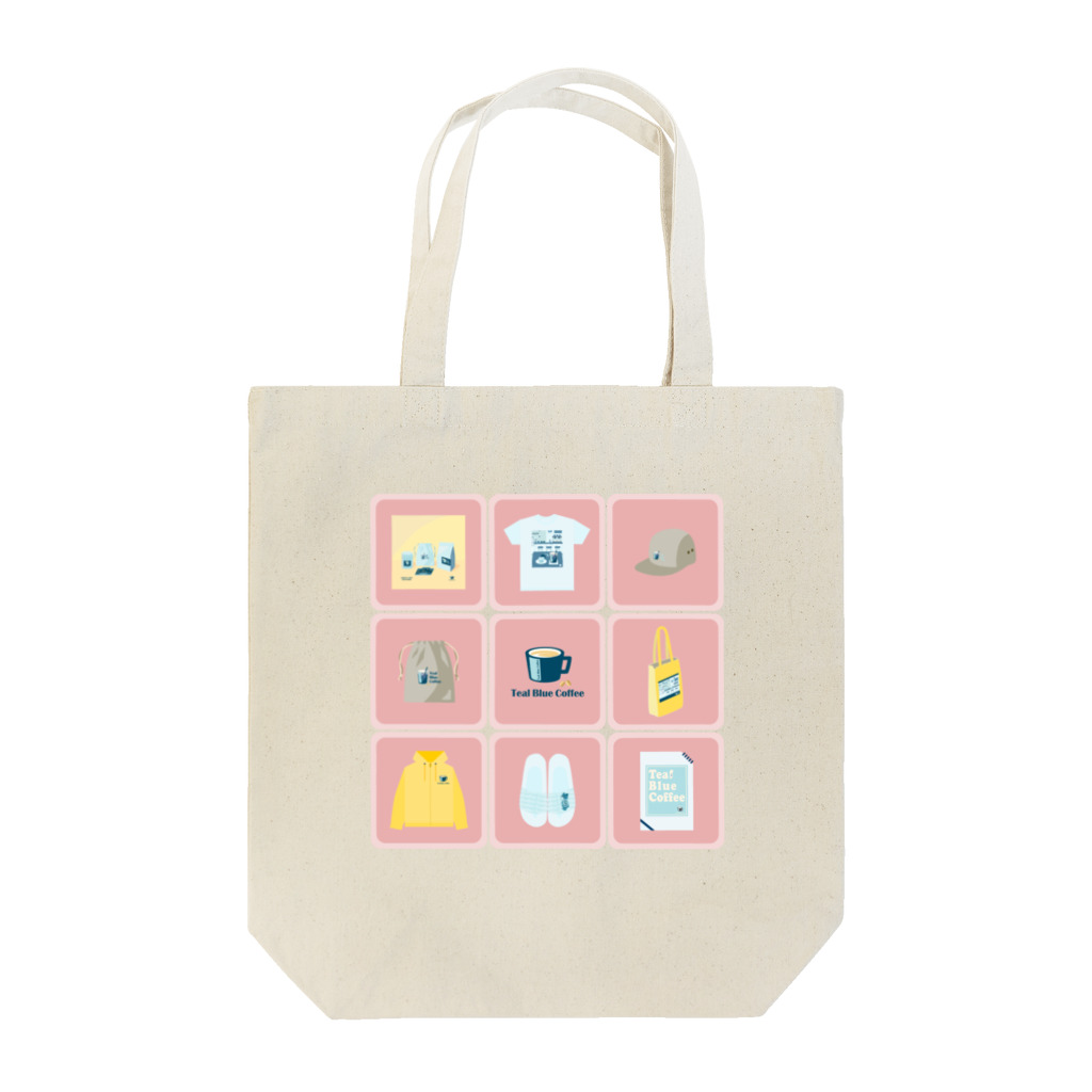 Teal Blue CoffeeのTealBlueItems _Cube PINK Ver. Tote Bag