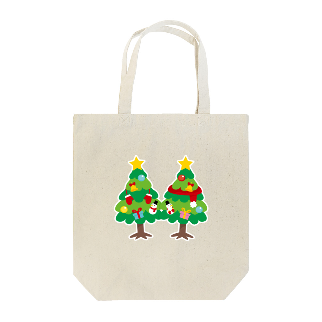 イラスト MONYAAT の林さんのクリスマスA クリスマスツリー Tote Bag