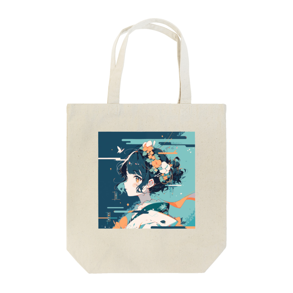 マルトモ3の着物ガール Tote Bag