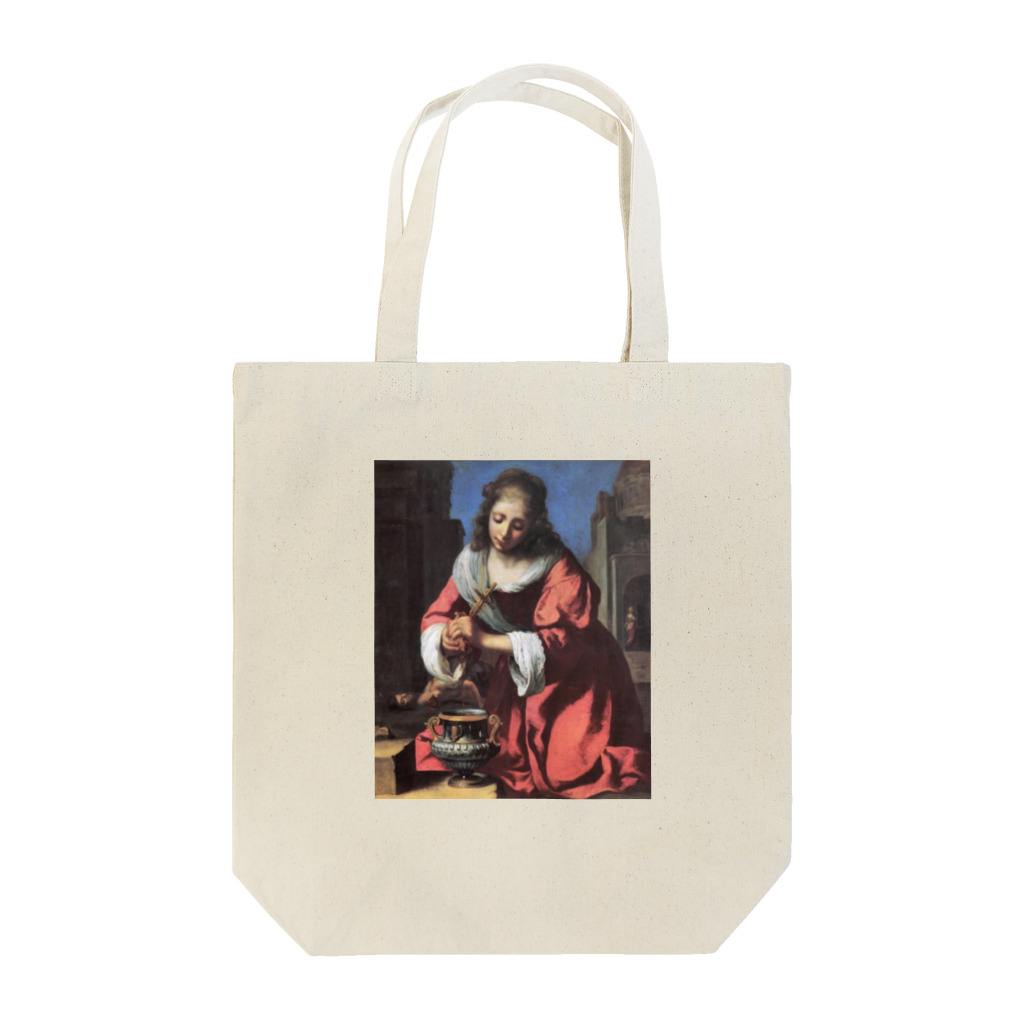 Art Baseの聖プラクセディス / フェルメール(Saint Praxedis 1655) Tote Bag