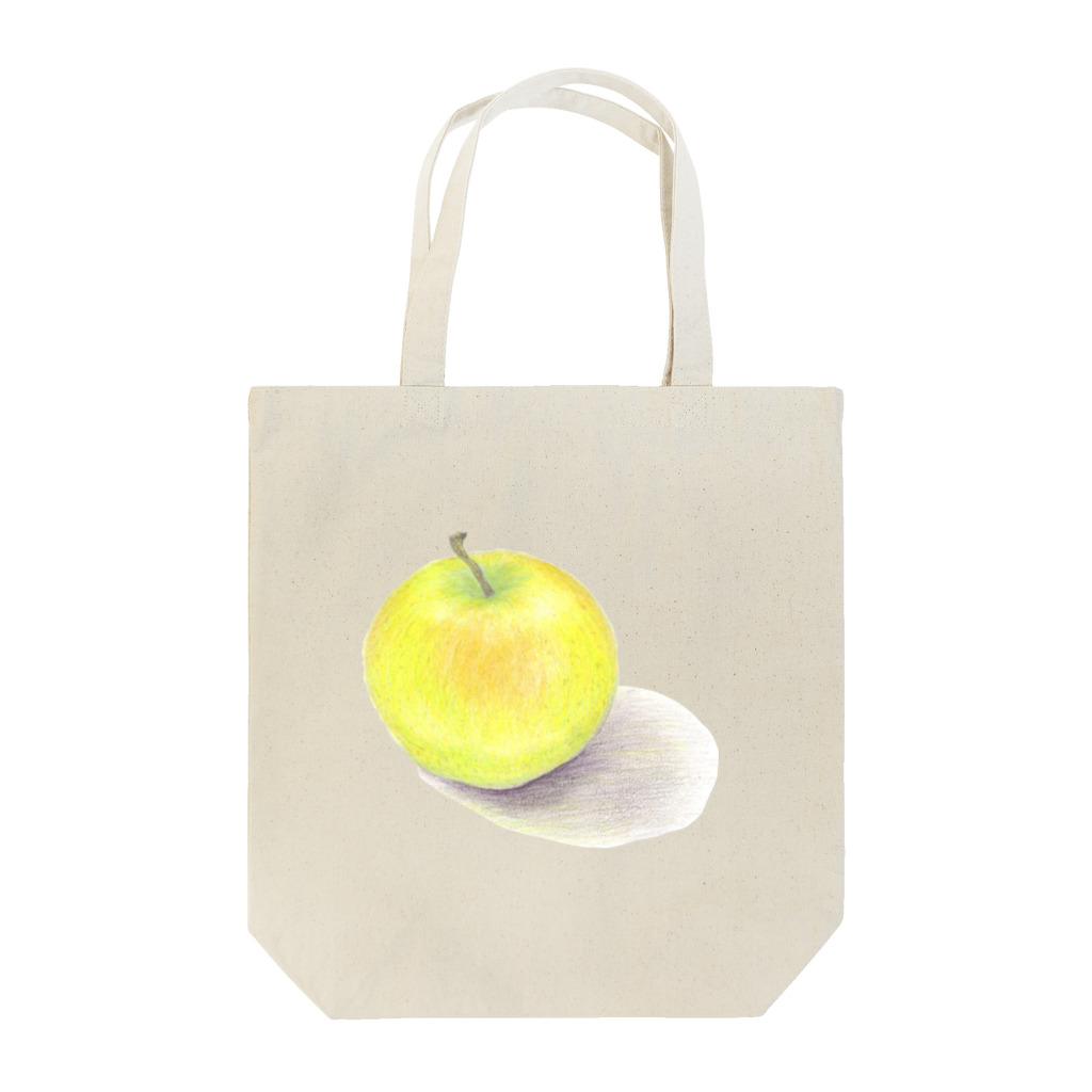 さちこの色鉛筆のもぎたてのりんご 王林 トートバッグ