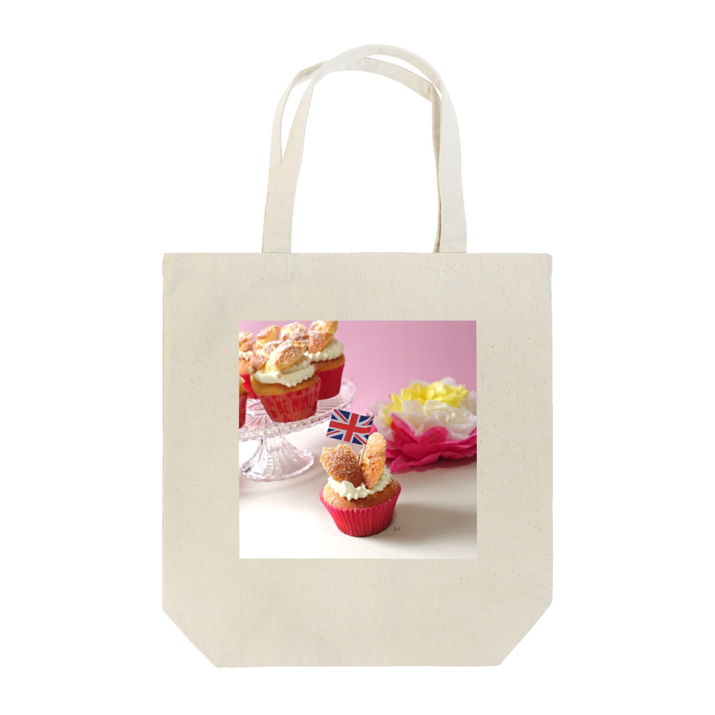 世界お菓子ばなしのバタフライカップケーキ ソロ Tote Bag