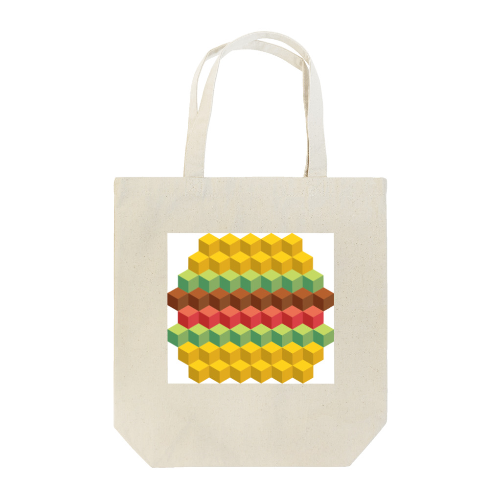 キューブストアのキュービィハンバーガー Tote Bag