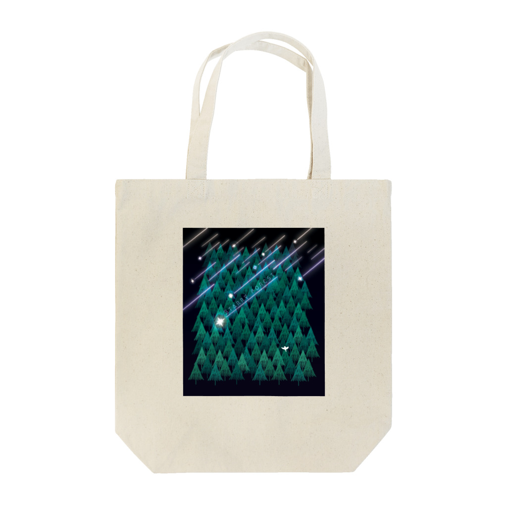Drecome_Designの星降る森(緑) Tote Bag