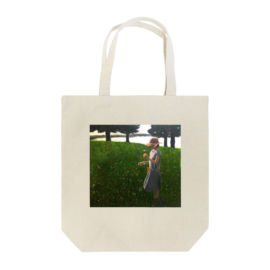 junkiの花を摘む少女 Tote Bag