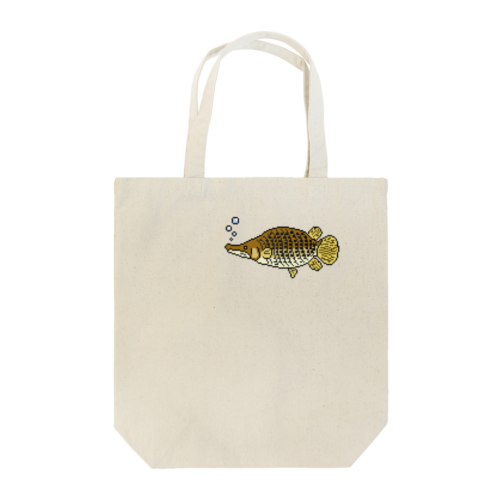 華廠楼(かしょうろう)のドット絵怪魚　アリゲーターガー　 Tote Bag