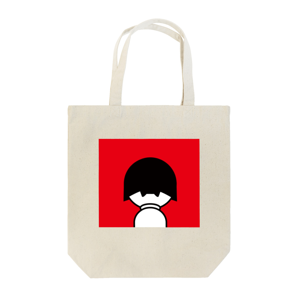 おりこう猫の刈り上げてるよ　赤 Tote Bag