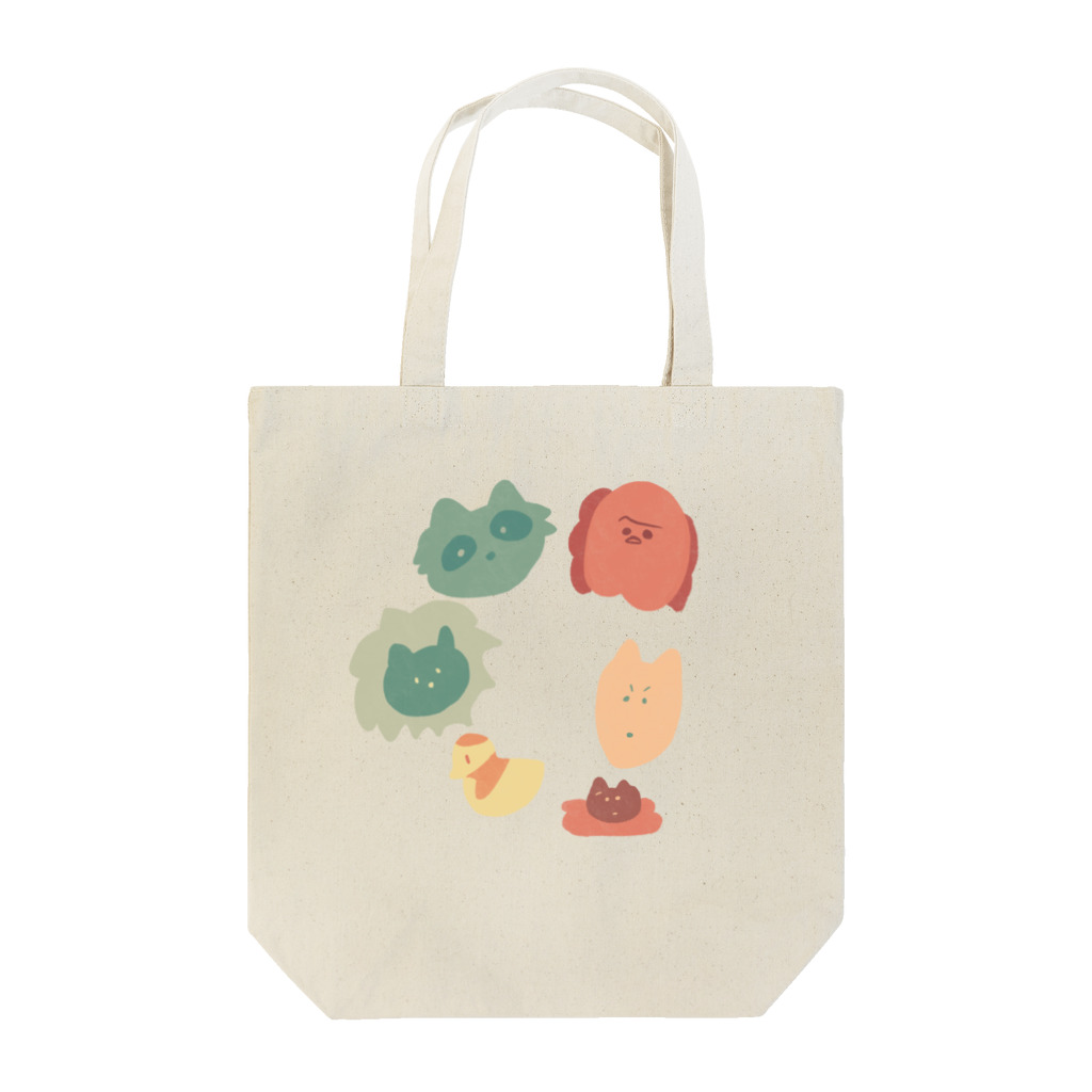 ネズミとネコとたまにウサギのグッズの動物園で出会った仲間たち Tote Bag