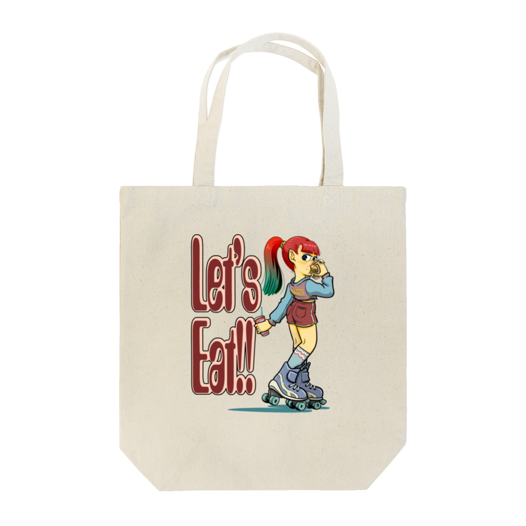 nidan-illustrationの“let's eat!!" Tote Bag