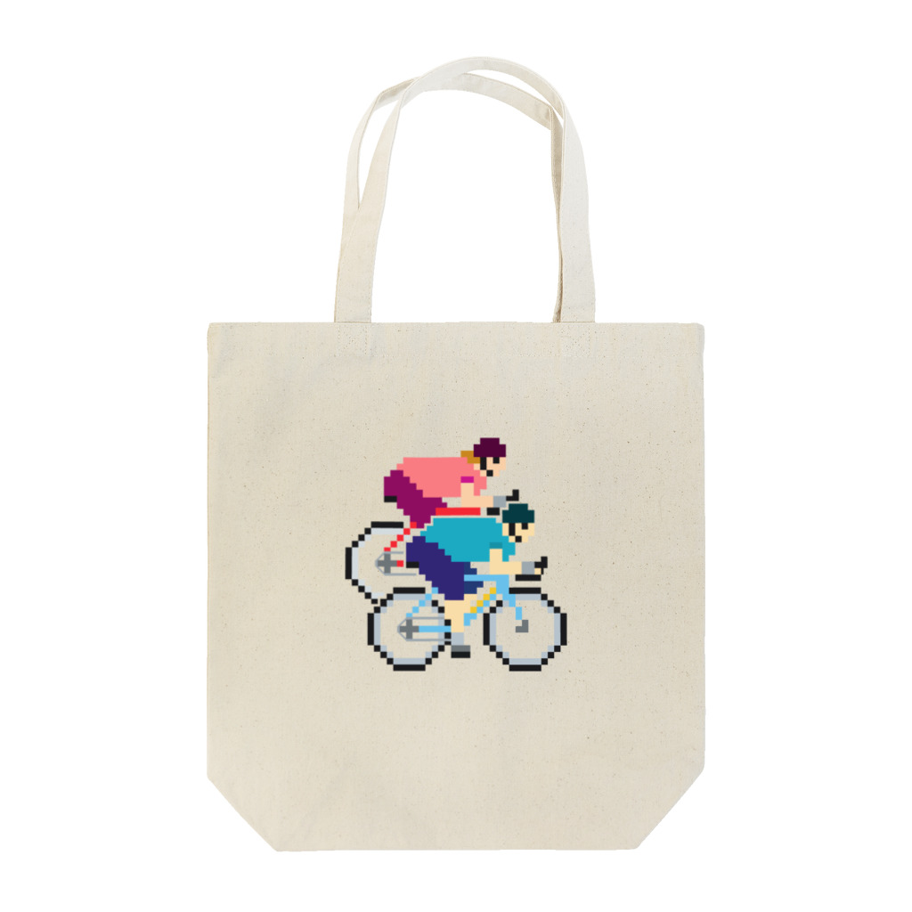 のりものドット絵Tシャツのふたりride Tote Bag