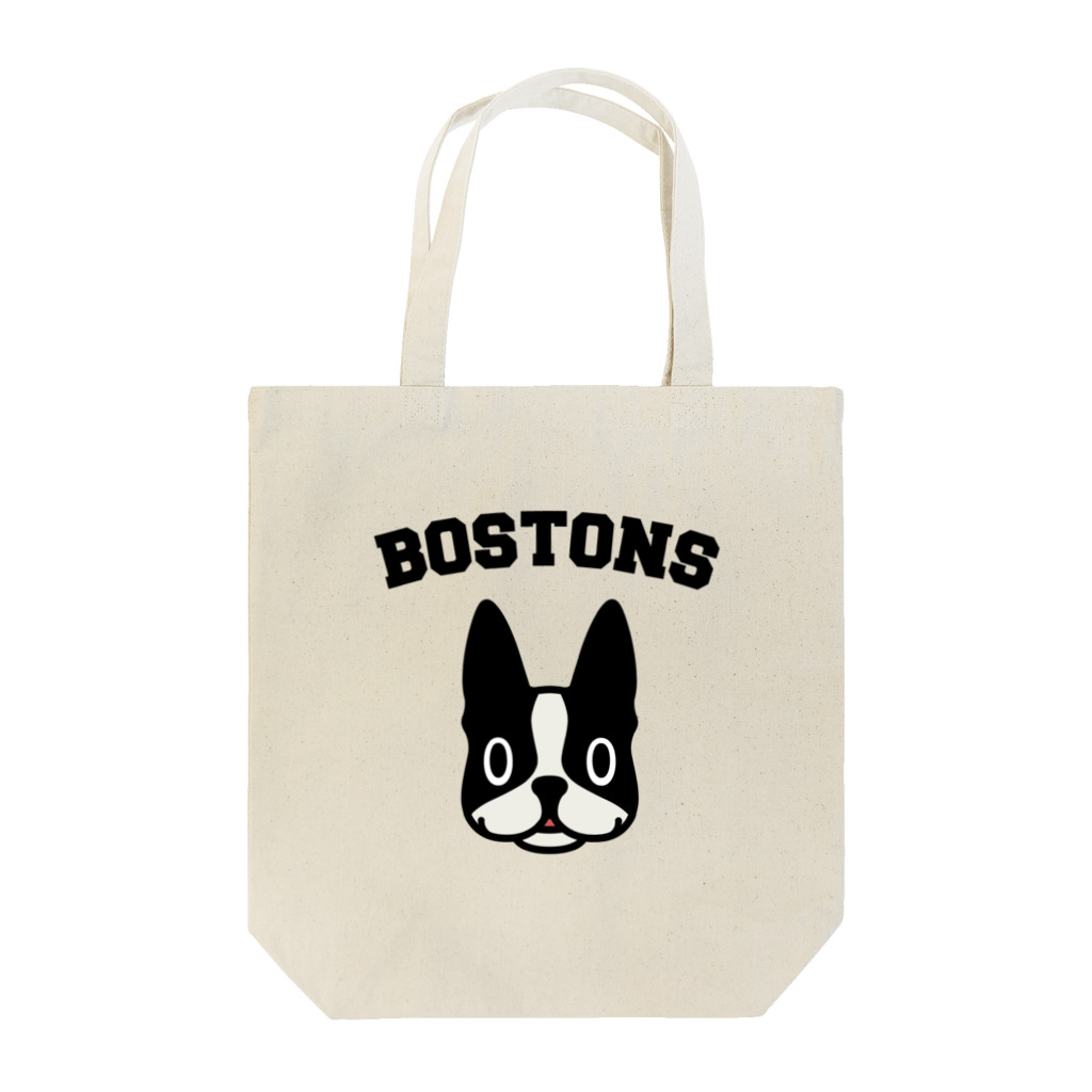 ぼすとんずのボストンテリア　BOSTONSロゴ トートバッグ