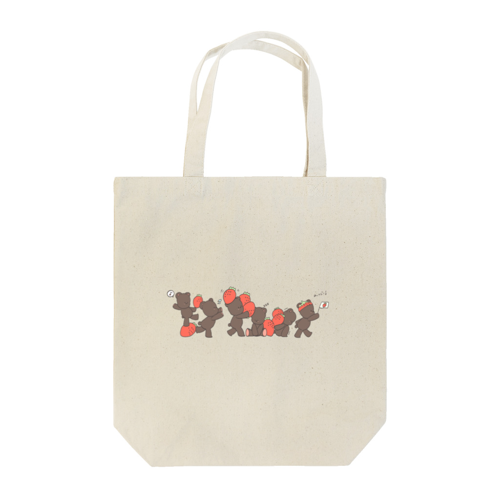 makiのトートバッグ＊いちご運び隊 Tote Bag