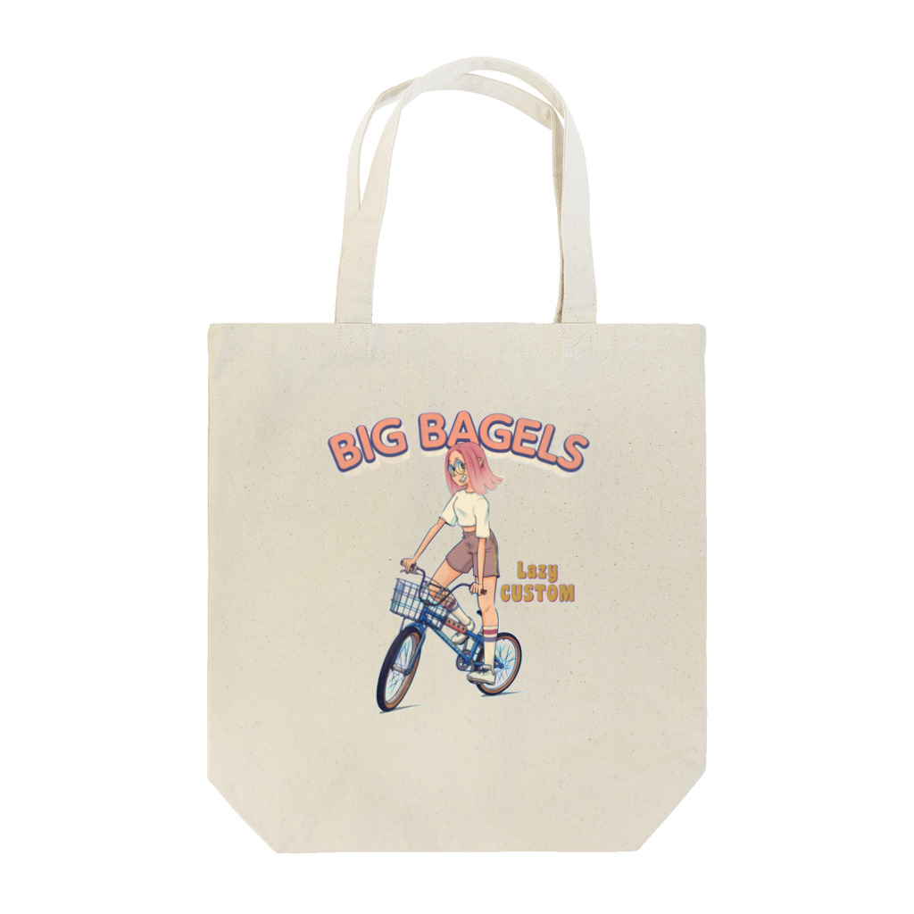 nidan-illustrationの"big bagels" トートバッグ