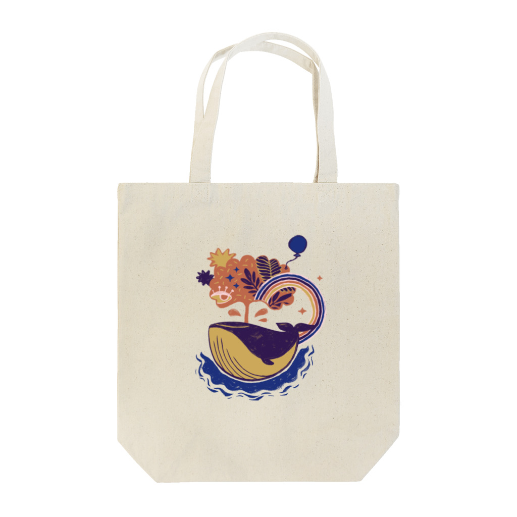 IZANAMI by Akane Yabushitaの🐳 夢を運ぶくじら 🎈⁠ Tote Bag