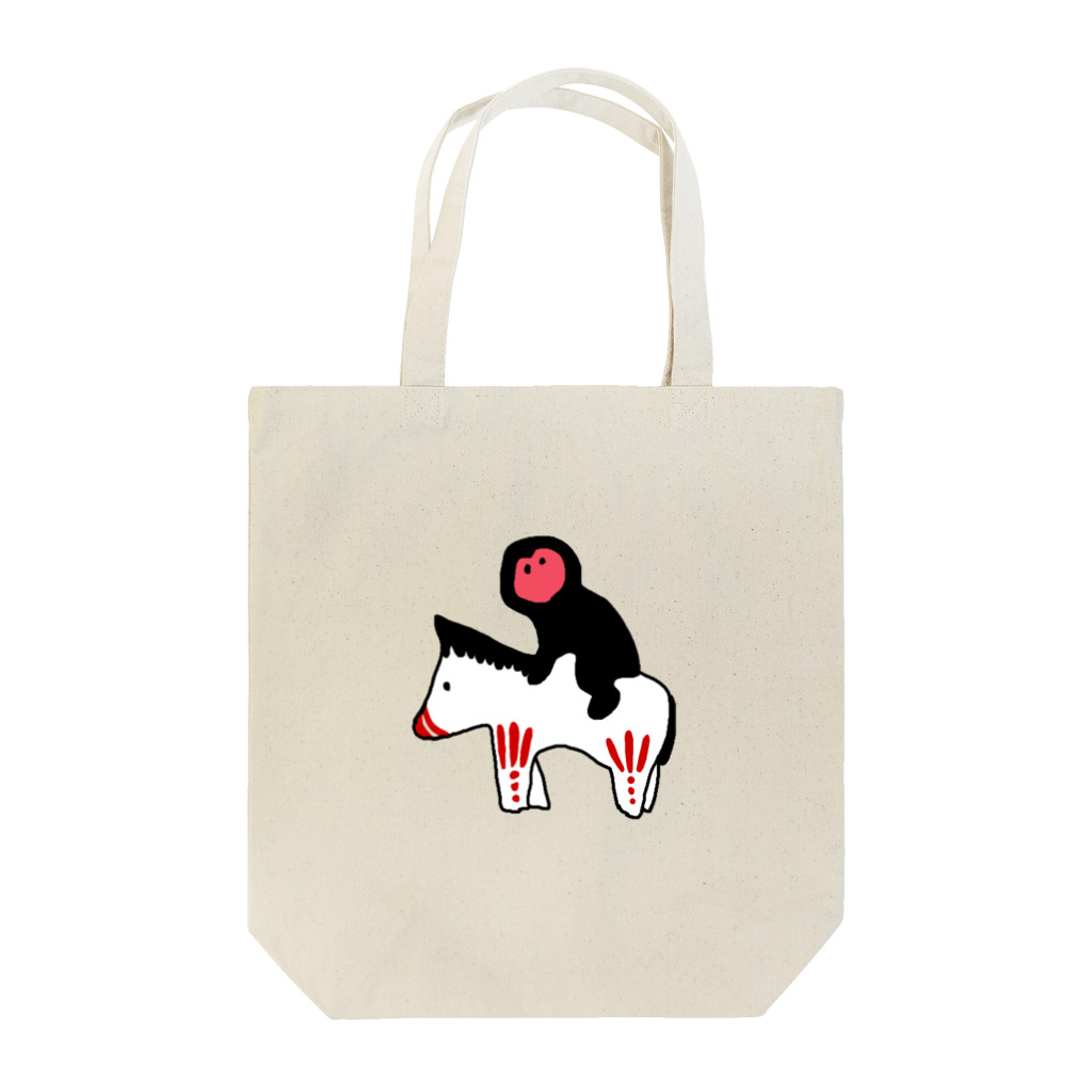 4newChanponのうま乗りさる Tote Bag