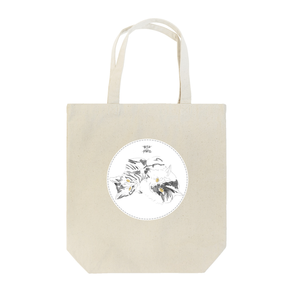 ゆずぽんず公式オンラインショップのゆずぽんず　ワッペン風デザインシリーズ Tote Bag