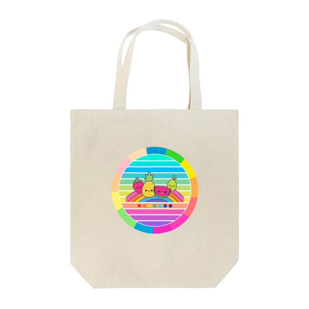 御影屋/くだものの虹色の楽しい世界♪ Tote Bag