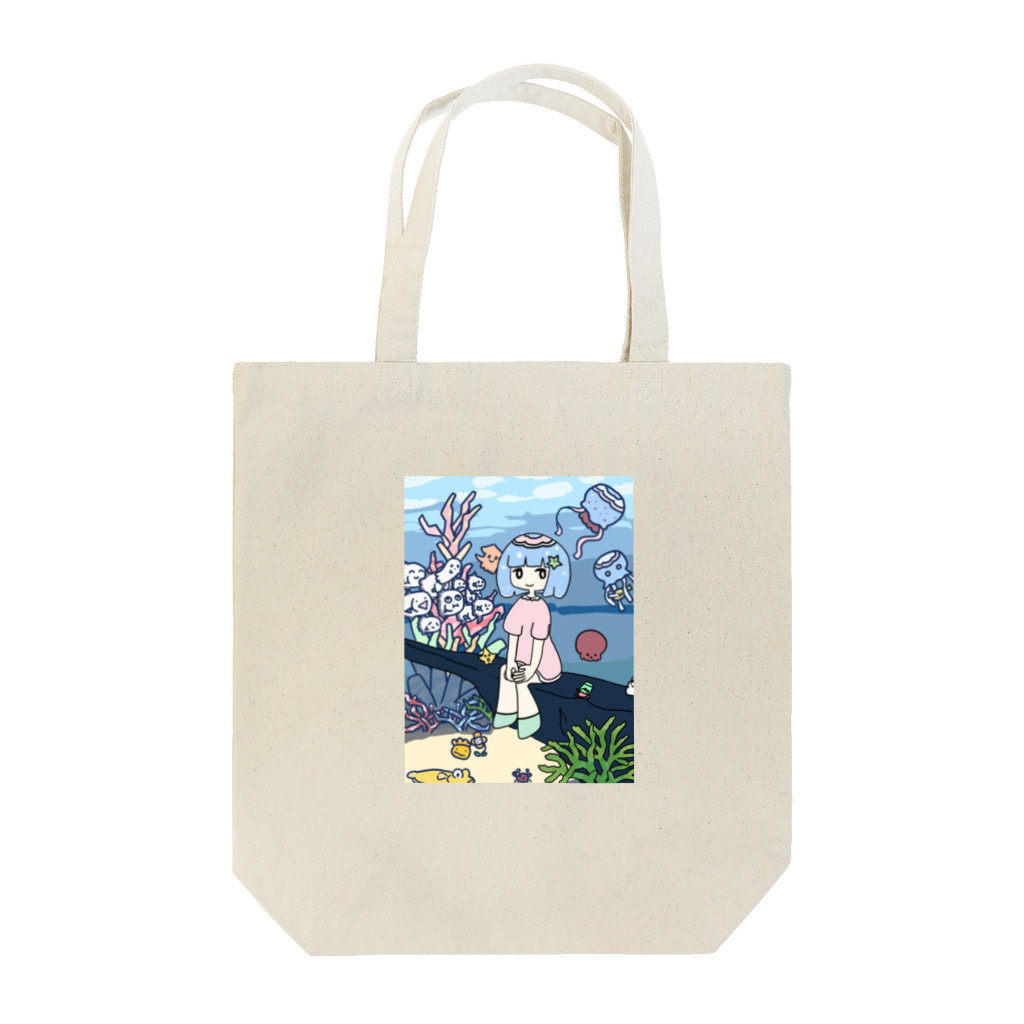 ぽんずってんのくらげのしーこちゃん Tote Bag