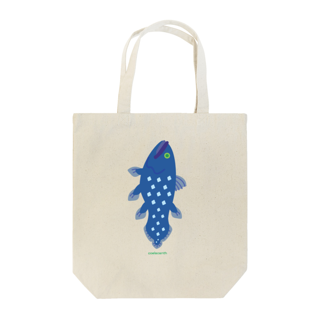 深海生物街のシーラカンス（縦向き） Tote Bag