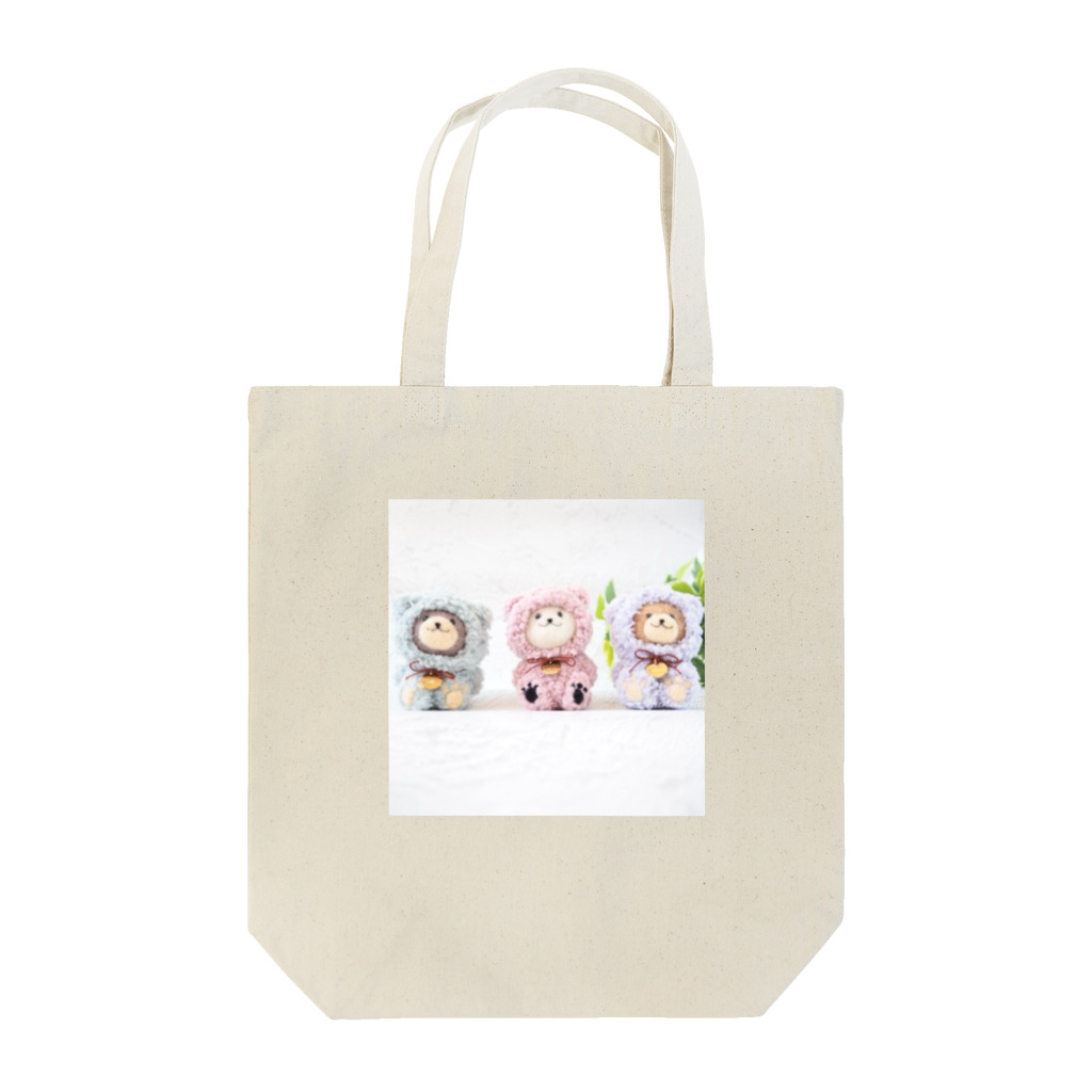 kumamia（くまみあ）のくまの３兄弟もこもこver. Tote Bag