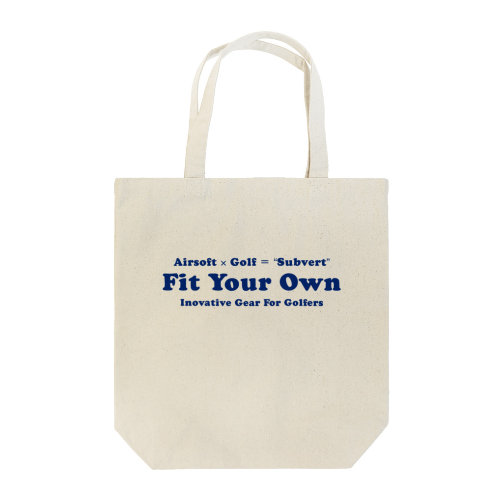 Fit Your Own（フィットユアオウン）のFit Your Ownロゴ(横：ショップカラー) トートバッグ