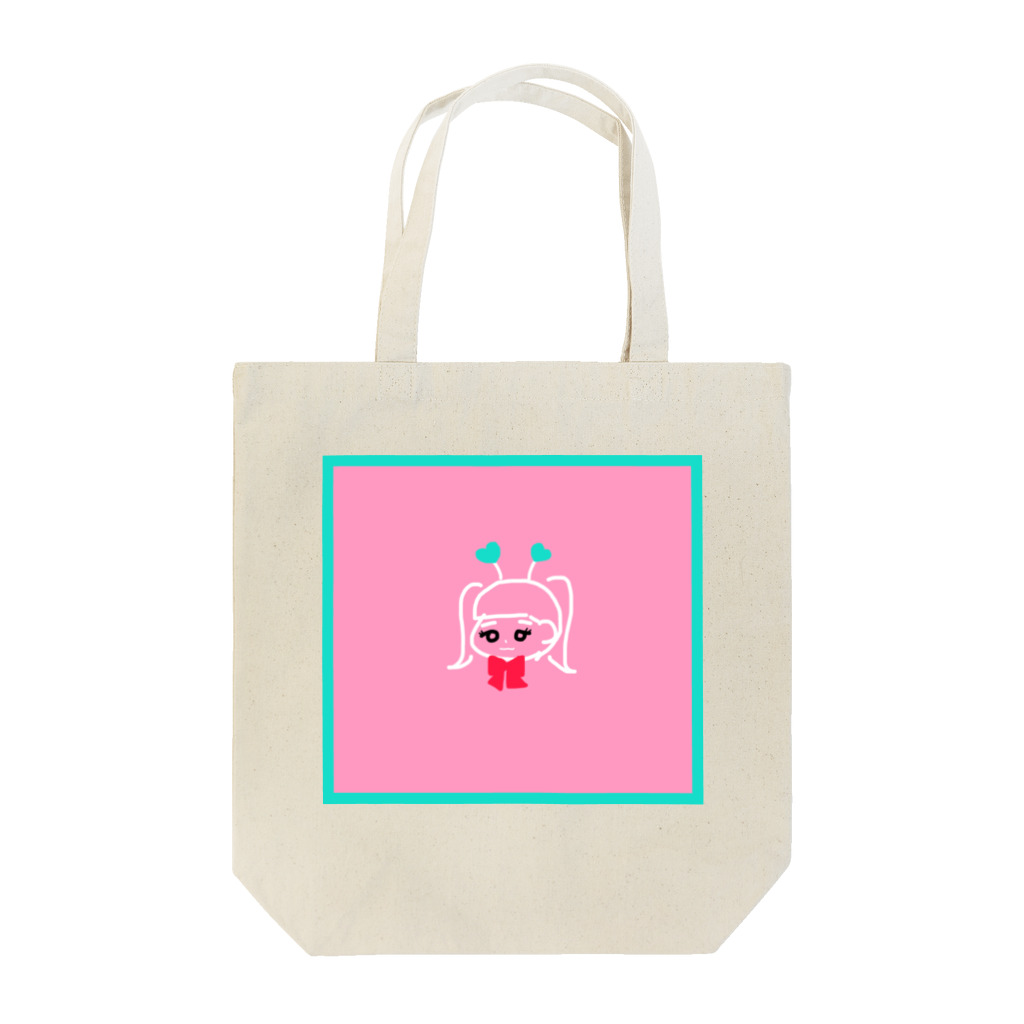 Jumping Candyの頭からハートが生えた女の子 Tote Bag