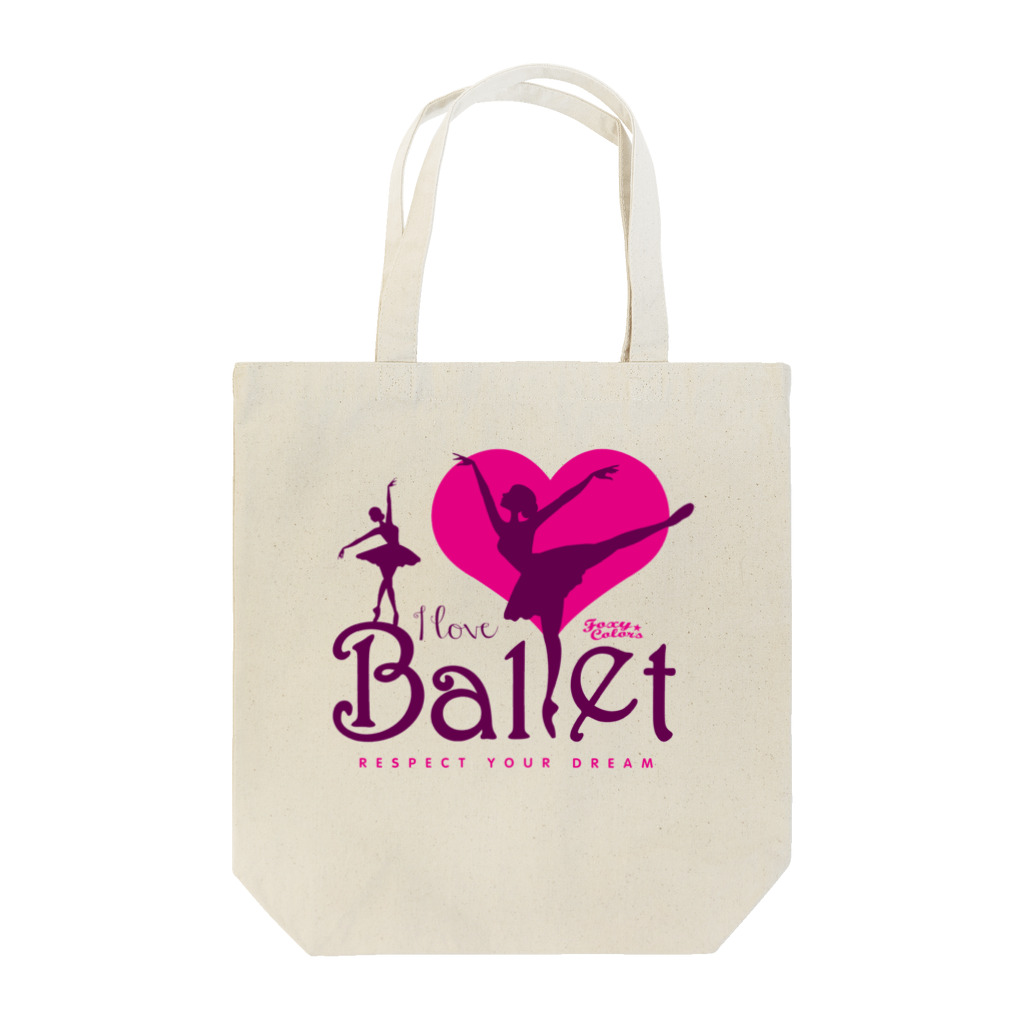 FOXY COLORSのI Love Ballet A トートバッグ