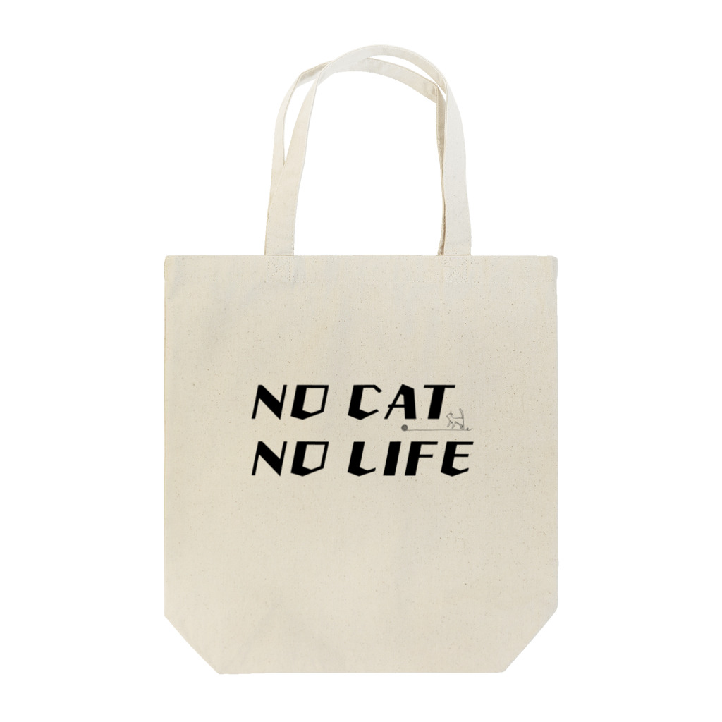 黒猫工房のNO CAT NO LIFE 〜猫がいないと生きていけない〜 Tote Bag