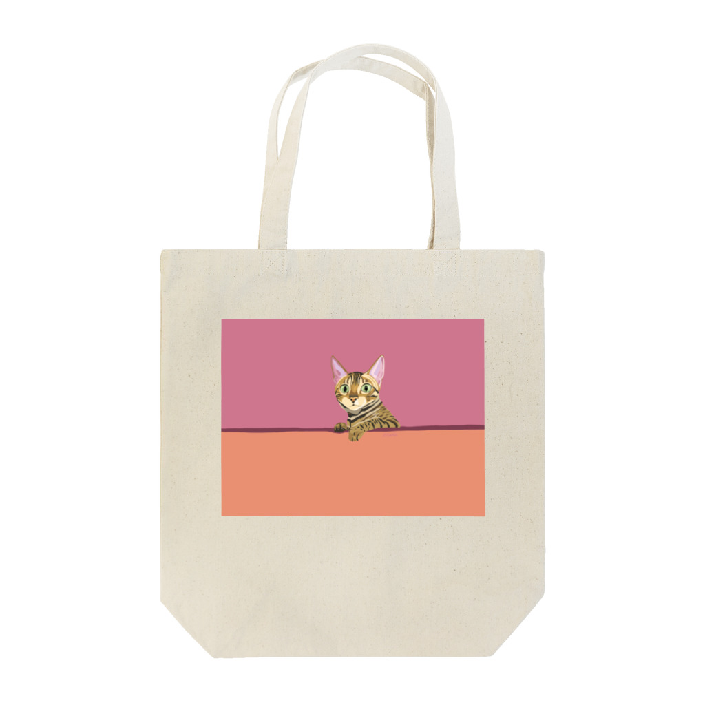 𝕤𝕚𝕞猫のBengal cat Tote Bag