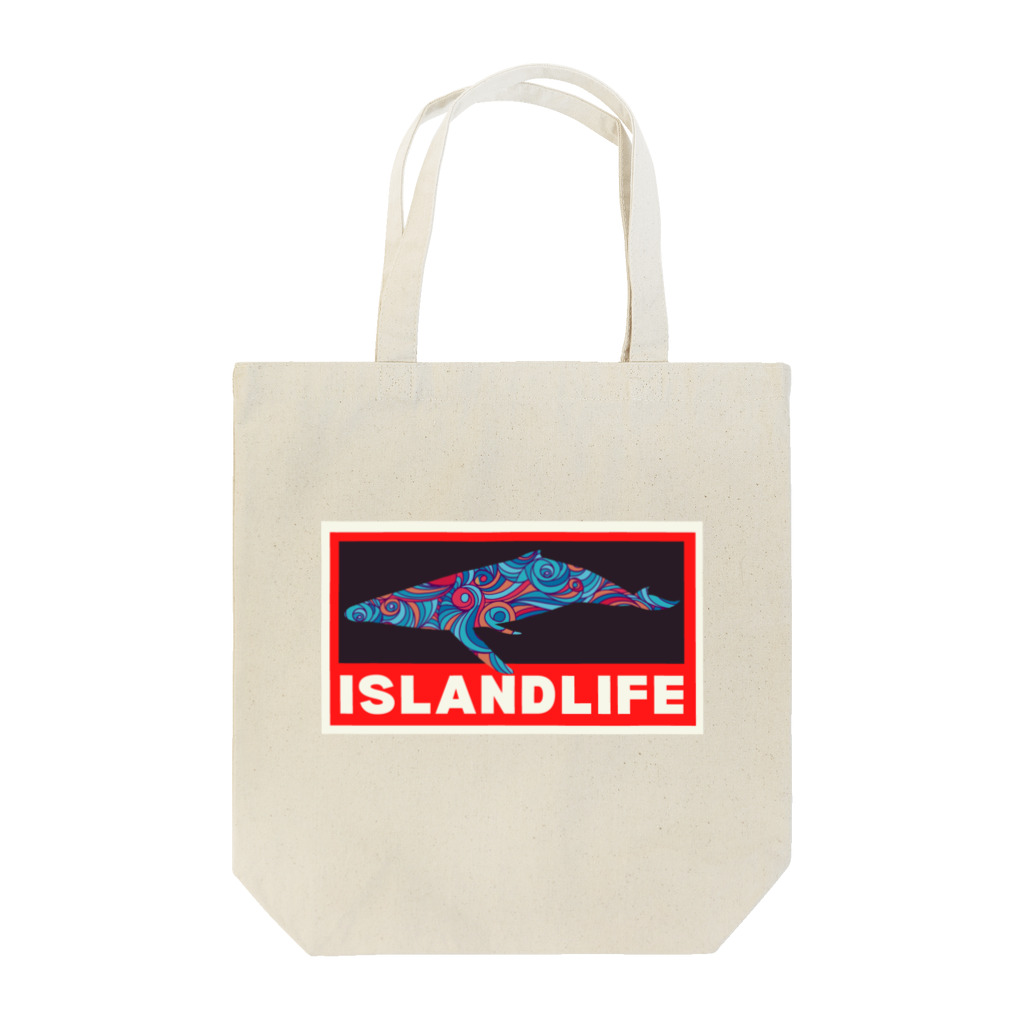 アイランドライフのIslandlife　stainedwhale Tote Bag