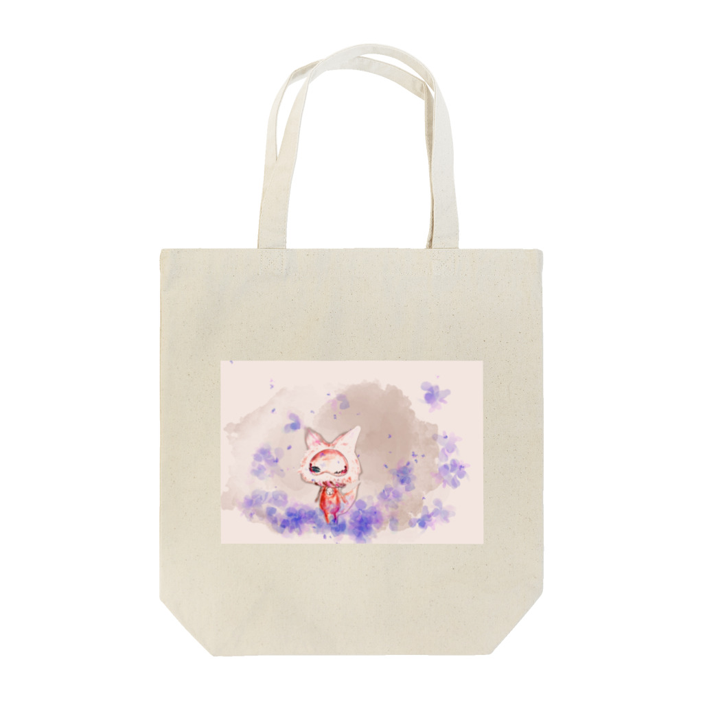 KANAME_86の人面猫はすみれの夢を見る Tote Bag