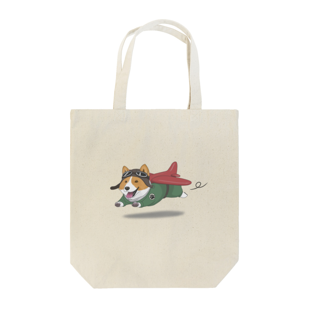 muniの飛行犬 Tote Bag