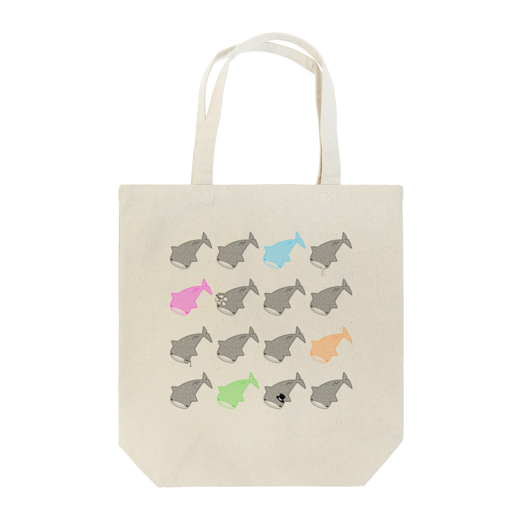 なんばーぼっくすのじんべいがいっぱい Tote Bag