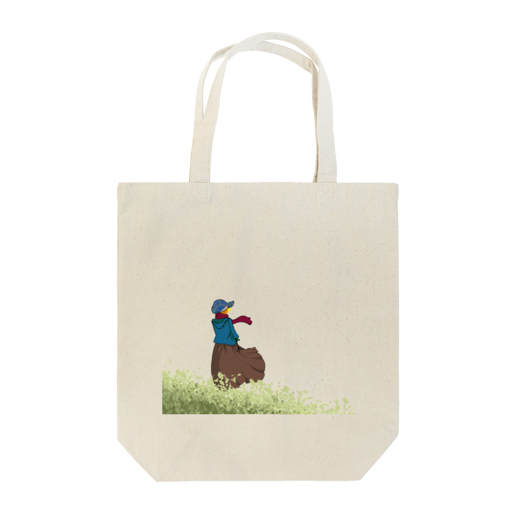 トリさんの休日の思い耽るトリさん Tote Bag