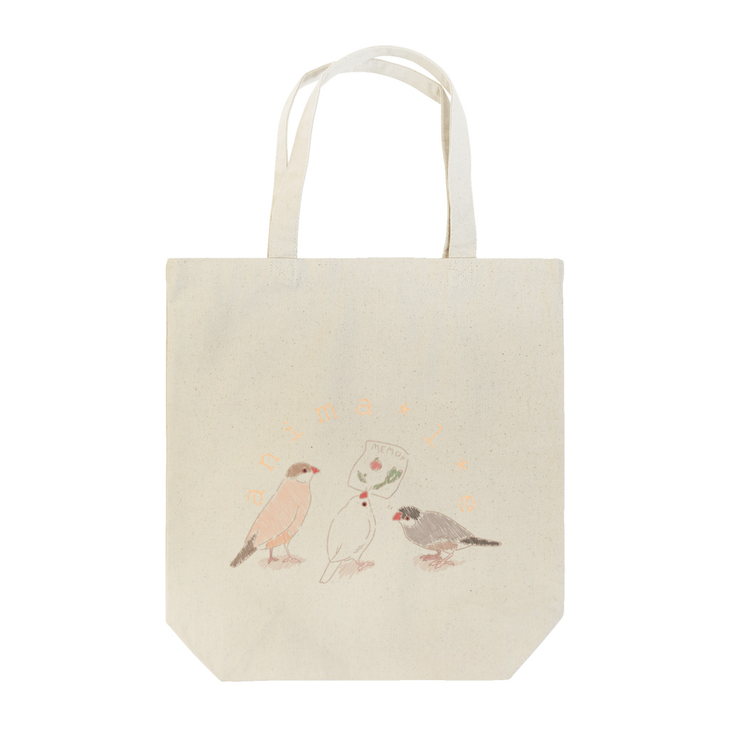 anima*l*eのおつかい文鳥 Tote Bag