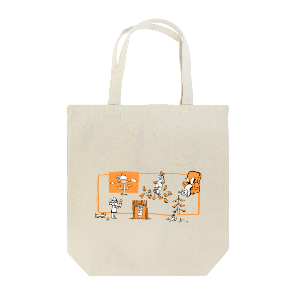 UNICA/ﾕﾆｶのboy　orange Tote Bag