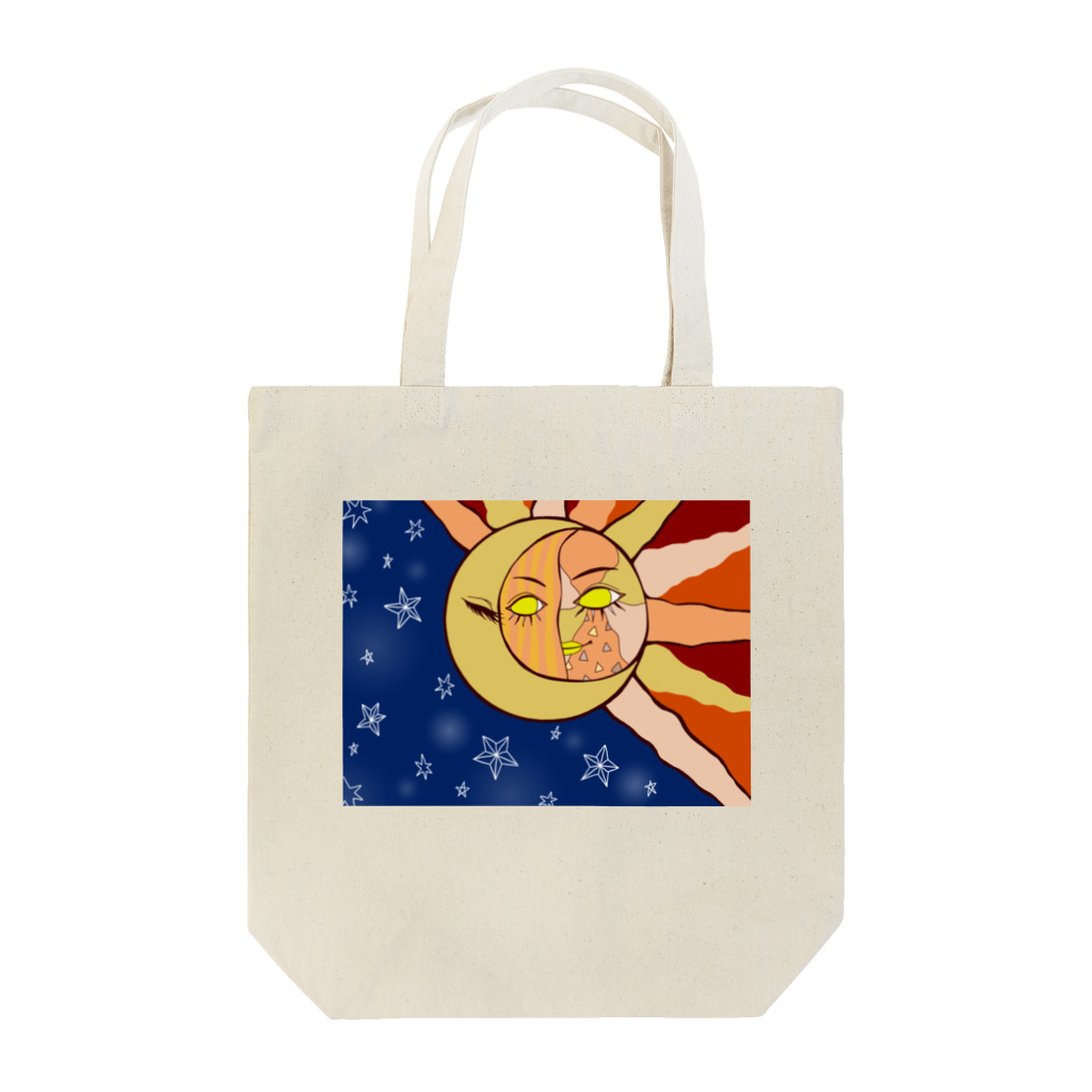 OMENYAの太陽と月 トートバッグ