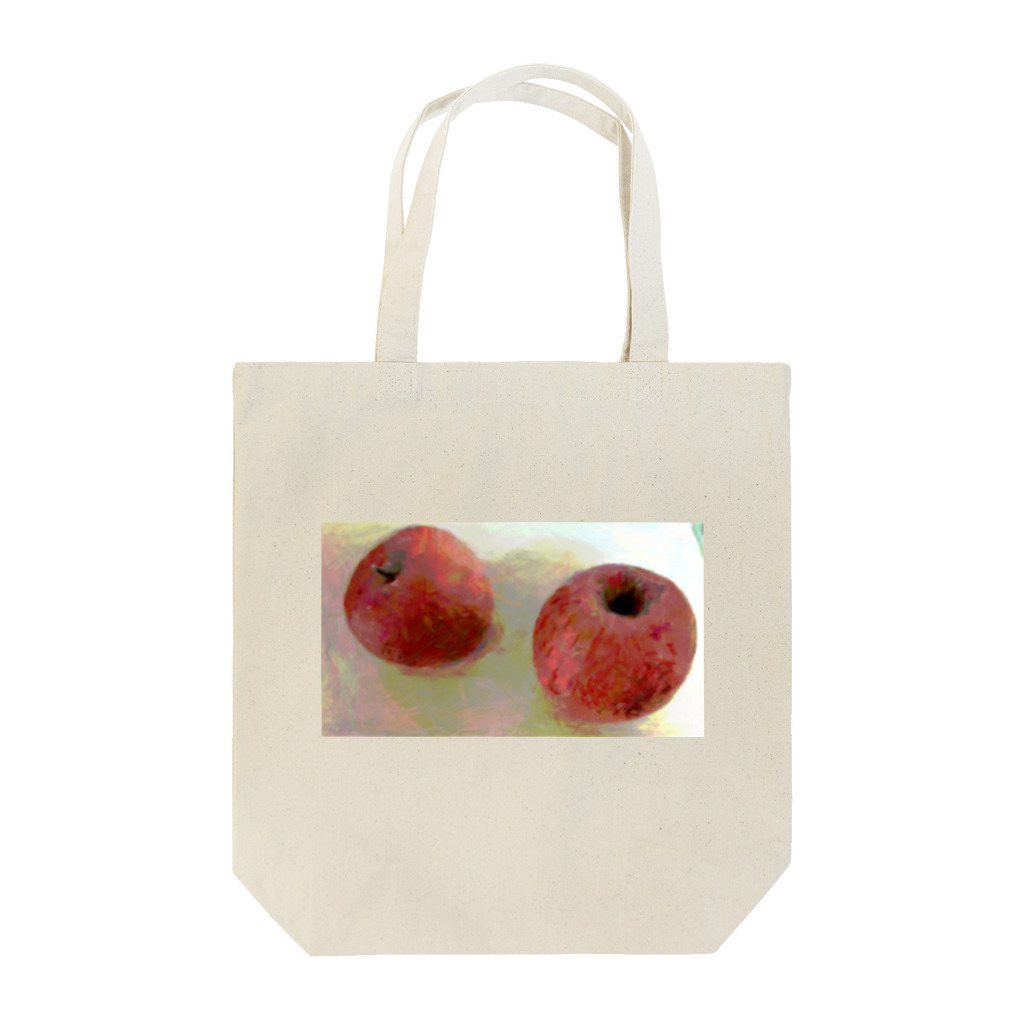 my_hのリンゴ トートバッグ