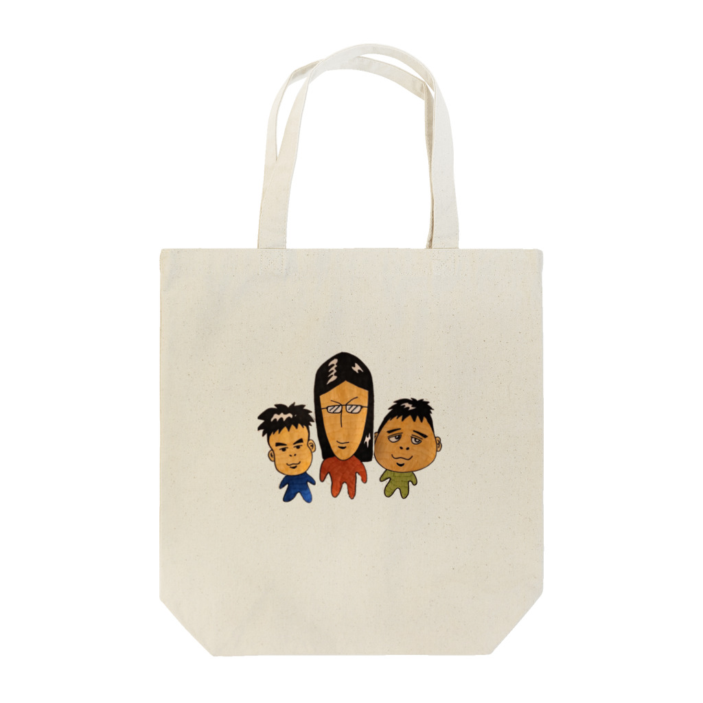 サボテンの3人色つき切り取り Tote Bag