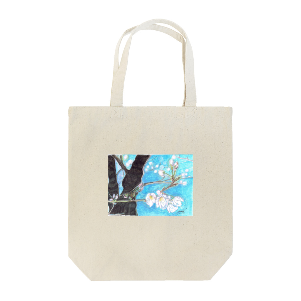 Daria tanakaの夜桜デッサン Tote Bag