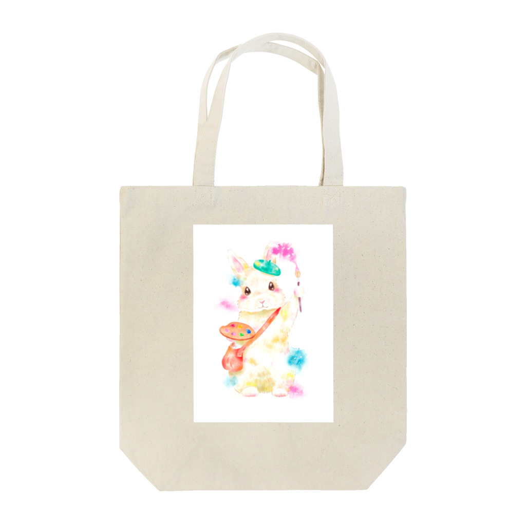 しず華＊(カラー･リボンボン)の絵描き屋のキキくん Tote Bag